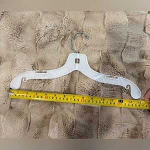 Teen/Tween 14” White Plastic Clothes Hanger - set of 50